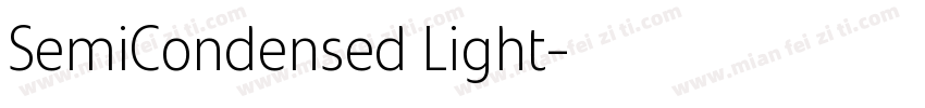 SemiCondensed Light字体转换